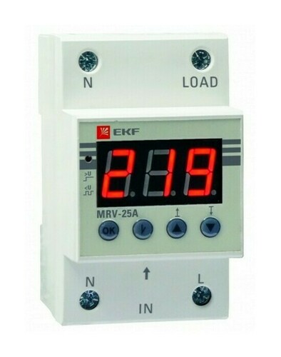 Реле напряжения с дисплеем MRV 40A EKF PROxima