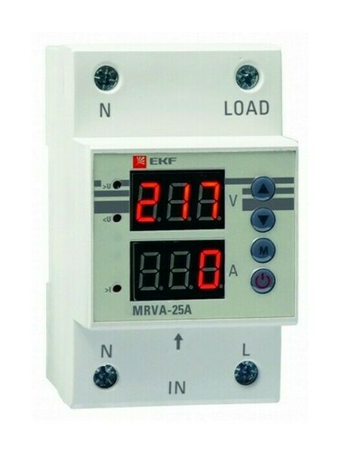 Реле напряжения и тока с дисплеем MRVA 50A EKF PROxima