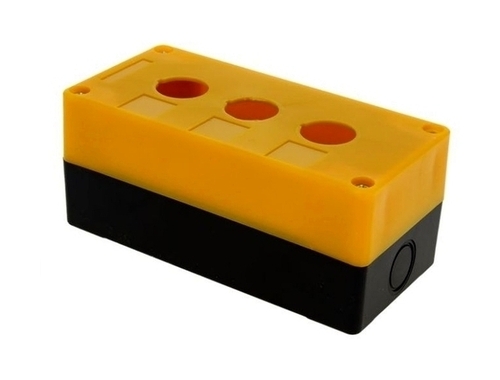 Корпус КП103 пластиковый 3 кнопки желтый EKF PROxima