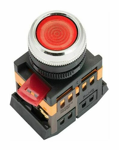 Кнопка ABLFS-22 с подсветкой красный NO+NC 230В EKF PROxima