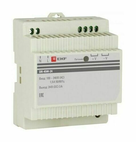 Блок питания 24В DR-45W-24 EKF PROxima