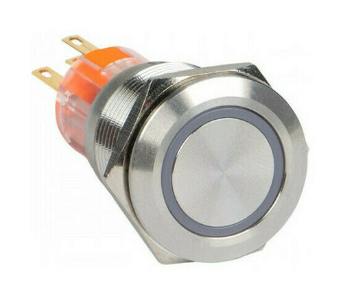 Кнопка S-Pro67 19 мм без фикс. с синей подсв. 24В EKF PROxima