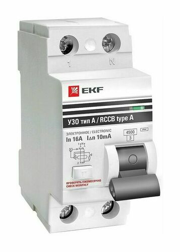 Устройство Защитного Отключения ВД-100 4P 40А/ 30мА (эл-мех, тип А) EKF PROxima