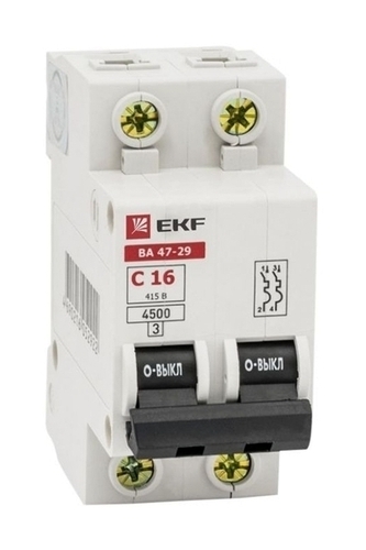 Автоматический выключатель 2P 40А (C) 4,5кА ВА 47-29 EKF Basic