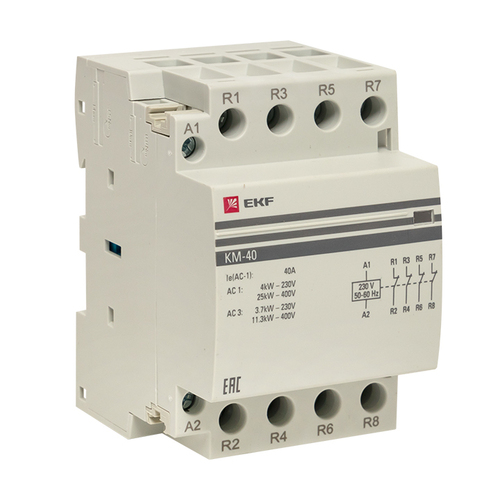 Контактор модульный КМ 40А 4NC (3 мод.) EKF PROxima