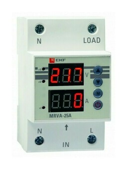 Реле напряжения и тока с дисплеем MRVA 25A EKF PROxima