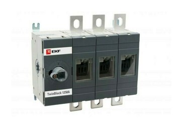 Рубильник 1250A 3P без рукоятки управления TwinBlock EKF PROxima