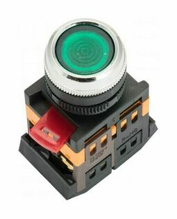 Кнопка ABLFS-22 с подсветкой зеленый NO+NC 230В EKF PROxima