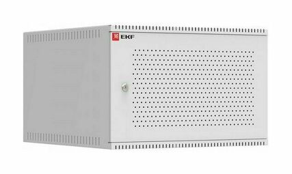 Шкаф телекоммуникационный настенный 6U (600х650) дверь перфорированная, Astra A серия EKF Basic
