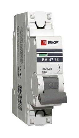 Автоматический выключатель 1P 50А (C) 6кА ВА 47-63 EKF PROxima
