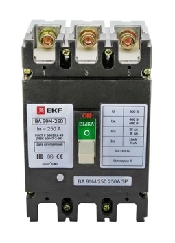 Выключатель автоматический ВА-99М 250/250А 3P 35кА EKF PROxima