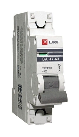 Автоматический выключатель 1P 10А (C) 4,5kA ВА 47-63 EKF PROxima