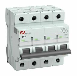 Выключатель автоматический AV-6 4P 10A (C) 6kA EKF AVERES