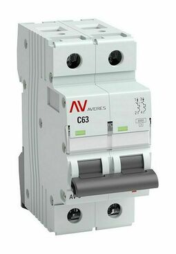 Выключатель автоматический AV-10 2P 6A (D) 10kA EKF AVERES