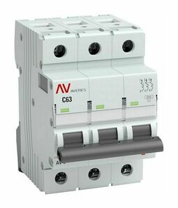 Выключатель автоматический AV-10 3P 6A (D) 10kA EKF AVERES